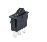 KCD3 220V ON/Off SPST Rocker Switch Single Pole Single Throw 2 Position 20A 125VAC with LED Light 3 Pins/ 2 Pins(3PIN Black) Controls Switches