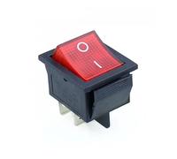 KCD4 Rocker Switch ON-OFF 2 Position 4 Pins / 6 Pins Electrical equipment With Light Power Switch 16A 250VAC/ 20A 125VAC NWPNLXEA(Rot,6 Pin)