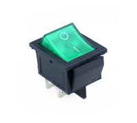 KCD4 Rocker Switch ON-OFF 2 Position 4 Pins / 6 Pins Electrical equipment With Light Power Switch 16A 250VAC/ 20A 125VAC MQXFCZUX(Green,4 Pin)
