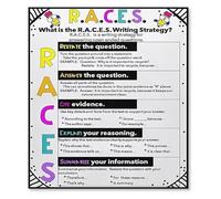 KCDFDVJFBM Anchor Chart for RACE Method Reading Response Writing Strategy Laminated Poster Upper Elementary Classroom Learning Aid(Framed,16x24inch(40x60cm))