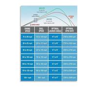 KCDFDVJFBM Club Shaft Flex Selection Chart Poster Visual Aid for Swing Speed Optimization Ideal for Simulator Enthusiasts(Framed,16x24inch(40x60cm))
