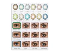 KCDFDVJFBM Color Palette Guide for Makeup and Hair Studio Canvas Wall-Art Decor Stylist Consultation Tool(Unframed,08x12inch(20x30cm))