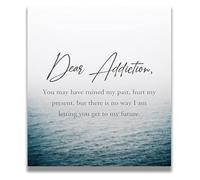 KCDFDVJFBM Gift for Recovery Journey - Sobriety and Strength Inspirational Wall-Art Poster(Framed,12x18inch(30x45cm))