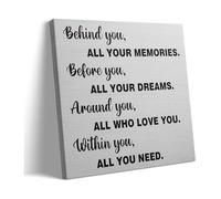 KCDFDVJFBM Gold Glitter Graduation Quote Canvas: Bold Inspirational with Vintage Luxe Design, Motivational Wall-Art for Study Room, Office and Entryway Decor(Framed,12x18inch(30x45cm))