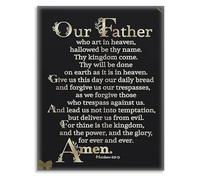 KCDFDVJFBM Lord's Prayer Poster Our Father Jesus Christ Canvas Wall-Art for or Prayer Room Decor(Unframed,12x18inch(30x45cm))