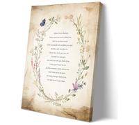 KCDFDVJFBM Memorial Wall Decor When Tomorrow Starts Without Me Theme Print Sympathy Gift for Bereavement Funeral Home Living Room(Framed,12x18inch(30x45cm))