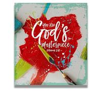 KCDFDVJFBM Scripture Wall-Art You Are God's Masterpiece, Ephesians 2:10 Christian Decor for Home(Unframed,16x24inch(40x60cm))