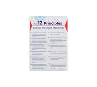 KCDFDVJFBM Software Development Wall-Art 12 Agile Principles and Manifesto Poster for Scrum Team Office Retrospective Planning Tech Decor Motivational Guide(Unframed,08x12inch(20x30cm))