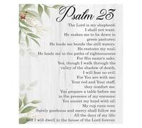 KCDFDVJFBM The Lord is My Shepherd Wall Art - Psalm 23 Bible Verse Christian Print for Modern Farmhouse, Bedroom, Office (Framed,08x12inch(20x30cm))