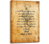 KCDFDVJFBM Wow What a Ride Vertical Wall Art - Hunter S Thompson Life Quote Poster, Inspirational Kitchen Decor, Motivational Print for Living Room, Home Office Aesthetic(Unframed,08x12inch(20x30cm))