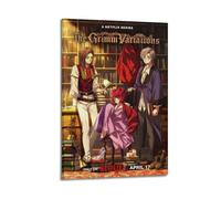 KCFDKKDK Poster decorativo da parete su tela con varianti delle fiabe di Grimm, poster decorativo da parete e stampa artistica moderna, per camera da letto, per camera da letto, 50 x 75 cm