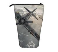 KCGSDEGV Astuccio espandibile con stampa di aeroplani della Seconda Guerra Mondiale, organizer per penne scolastiche, trucchi e viaggi, per studenti e artisti