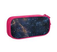 KCGSDEGV Astuccio per penne con stampa di notte stellata nello spazio profondo per ragazze e ragazzi, grande capacità, grazioso astuccio per cancelleria, nero, rosa, Taglia unica, Zaino per la scuola