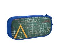 KCGSDEGV Astuccio per penne e matite con stampa di formule, teoria, lezioni di matematica, per ragazze e ragazzi, grande capacità, grazioso astuccio per cancelleria, colore nero, Blu, Taglia unica