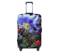 KCGSDEGV Beautiful Flowers 1 Prints - Copertura elastica per bagagli con cerniere invisibili, protezione universale per valigie da viaggio, viaggi d'affari, Nero , XL(29-32inch suitcase), Valigia