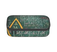 KCGSDEGV Formule Forme Teoria Lezione di Matematica Parola Stampato Astuccio Carino Scompartimento Matita Astuccio Portapenne Astuccio Cancelleria Organizer Box per Scuola Ragazze Ragazzi