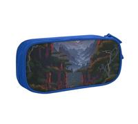 KCGSDEGV Shining Overlook - Astuccio per penne e matite con stampa, per ragazze e ragazzi, grande capacità, astuccio per cancelleria, colore nero, Blu, Taglia unica, Zaino per la scuola