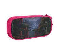 KCGSDEGV Shining Overlook - Astuccio per penne e matite con stampa, per ragazze e ragazzi, grande capacità, astuccio per cancelleria, colore nero, rosa, Taglia unica, Zaino per la scuola