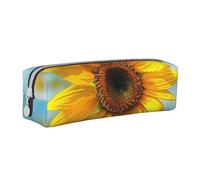 KCGSDEGV Simpatico astuccio con bellissimo girasole stampato in pelle astuccio portapenne portapenne scuola cancelleria organizzatore matita scatola