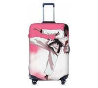 KCGSDEGV Taekwondo Design Prints, copertura elastica per bagagli con cerniere invisibili, protezione universale per valigie da viaggio, viaggi d'affari, Nero , S(18-21inch suitcase), Valigia