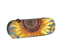 KCGSDEGV You are My Sunshine - Astuccio per penne e matite con stampa girasole per ragazze e ragazzi, carino in pelle con cerniera, astuccio per cancelleria