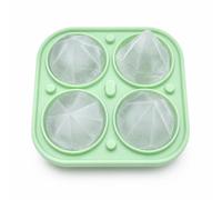 KCHFEVQ Stampo per Cubetti di Ghiaccio in Silicone con Coperchio per Prevenire Fuoriuscite E Odori Adatto per Whisky E Bevande per La, Verde, Verde