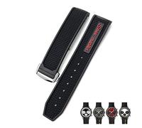 KCHSRKHXC 19mm 20mm 21mm 22mm Rubber Soft Watch Bands For Omega AT150 300 Bracelet Strap