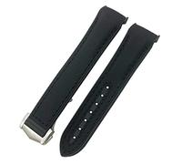 KCHSRKHXC 19mm 20mm 21mm 22mm Rubber Watchband Fit for Omega Planet Ocean Diver 300 Silicone Nylon Sports Watch Strap