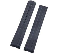 KCHSRKHXC 20 mm Nuovo estremità curva in gomma fluida FKM per cinturino Omega per 300 Watch Watch di sostituzione della fibbia inossidabile immersione inossidabile