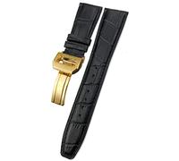 KCHSRKHXC 20mm 21mm 22mm Cowhide Watch Band Replacement for Porotfino Family 'S Watches Strap Folding Buckle