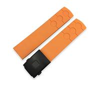 KCHSRKHXC 20mm Rubber Silicone Waterproof Watch Strap Band For Sports Racing PRS516 T100417 T91 T044 T021 blue Bracelet Accessories