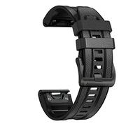 KCHSRKHXC 22 26mm Quickfit Smart Watch Straps For Fenix 7 7X 6 6X Pro 5X 5 Plus 3HR 9455 Leather+Silicone Wrist Watchbands Bracelet