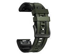 KCHSRKHXC 22 26mm Quickfit Smart Watch Straps For Fenix 7 7X 6 6X Pro 5X 5 Plus 3HR 9455 Leather+Silicone Wrist Watchbands Bracelet