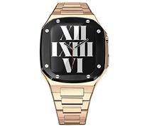 KCHSRKHXC 41 mm45 mmAcciaio inossidabileCinturino SetforAppleWatch44mmMetalCaseforiWatch87Series6SE5440mmDIYModificationKit