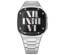 KCHSRKHXC 41 mm45mmstinlesssteelStapsetForappleWatch44mmMetalcaseForiWatch87Series6Se5440mmDiyModificationKit, E, Parent