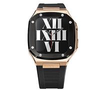 KCHSRKHXC 41 mm45mmstinlesssteelStapsetForappleWatch44mmMetalcaseForiWatch87Series6Se5440mmDiyModificationKit, rosa, Parent