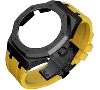 KCHSRKHXC 4rd Gen Kit for GA2100 GA-2100 GA2110 Metal Watch Case Fluorine Rubber Strap Stainless Steel Bezel Rubber Sport Watchband Watch Strap