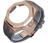 KCHSRKHXC 4rd Gen Kit for GA2100 GA-2100 GA2110 Metal Watch Case Fluorine Rubber Strap Stainless Steel Bezel Rubber Sport Watchband Watch Strap