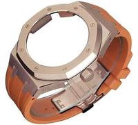 KCHSRKHXC 4rd Gen Kit for GA2100 GA-2100 GA2110 Metal Watch Case Fluorine Rubber Strap Stainless Steel Bezel Rubber Sport Watchband Watch Strap