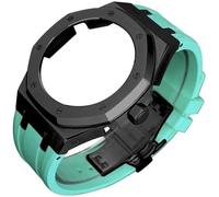 KCHSRKHXC 4rd Gen Kit for GA2100 GA-2100 GA2110 Metal Watch Case Fluorine Rubber Strap Stainless Steel Bezel Rubber Sport Watchband Watch Strap