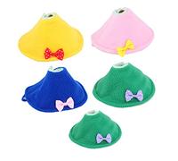 KCHSRKHXC 5 pezzi Collo morso protettivo per il collo degli uccelli per pappagalli sciarpe a collo multi colore con artigianato fine per la prevenzione della ferita e del beccatura