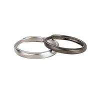 KCHSRKHXC ANCI DI COPPLE Anelli di promessa personalizzati per coppie, anello di eternità regolabile per set di anelli nuziali rotondi di coppia.