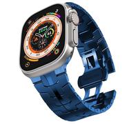 KCHSRKHXC Banda in acciaio inossidabile per Ultra 2 banda 49mm 45mm 44mm 42mm, cinturino in metallo con chiusura pieghevole per serie 9 8 7 6 5 4 3 2 1 Ultra/Ultra 2 uomini