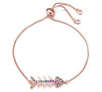 KCHSRKHXC Bellissima zirconia cubica a base di zirconia cubica per donne GIURNI Regali di gioielli a catena regolabile