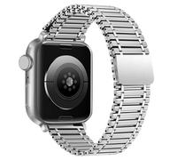 KCHSRKHXC Bracciale per banda 44mm 45 49 40 41 38 42 mm cinghia in acciaio inossidabile per la serie Iwatch 10 9 8 SE 7 6 5 4 3 cinghia di orologio