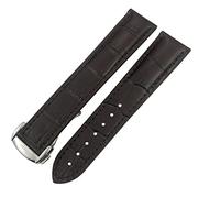 KCHSRKHXC Canda da orologio 20mm 22mm 18mm 19mm 21mm Fit per AT150 Diver 300 de Ville Cowhide Alligator Watch cinghia/blu/19 mm