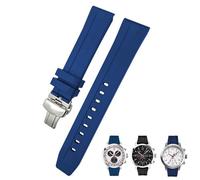 KCHSRKHXC Canda di guardia da 20 mm da 20 mm per adatto per tissot T114417 T114 Terratura in silicone in gomma morbida a farfalla Braccialetti sportivi impermeabili