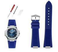 KCHSRKHXC Canda di guardia fluorosilicone di qualità per Patek Philippe Sport Elegante Nautilus Series 5711/5712/5980 Bracciale per orologio impermeabile Bracciale maschio