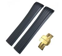 KCHSRKHXC Canda di guardia in gomma fluida colorate per 5164A 5167A Series Butterfly Buckle 21mm Strap di orologio in silicone