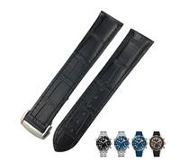 KCHSRKHXC Canda di guardia in pelle 18mm 19mm 20mm 22mm per Omega 300 de Ville AT150 Moonsface per il campione adatto per Speedmaster Watch Strap